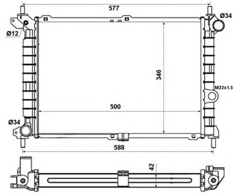 Chłodnica silnika NRF 52142