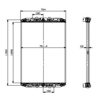 Chłodnica silnika NRF 519541 cena, od 441,24 USD