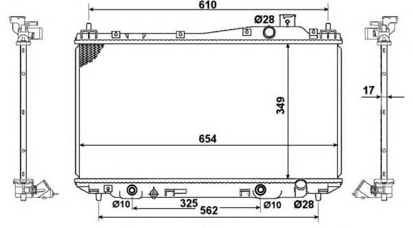 53570 NRF chłodnica silnika