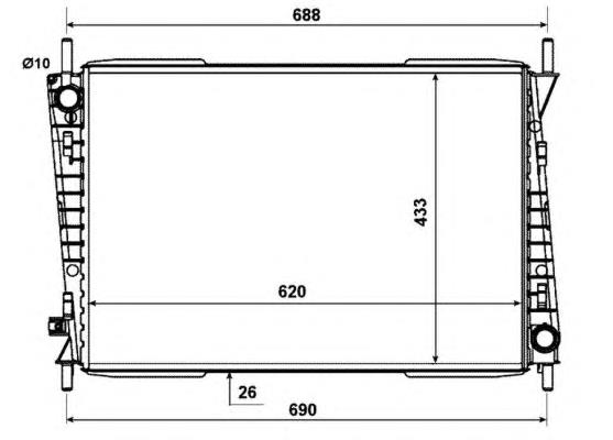 Chłodnica silnika NRF 53782 cena, od 120,68 USD
