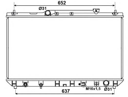Chłodnica silnika NRF 53374