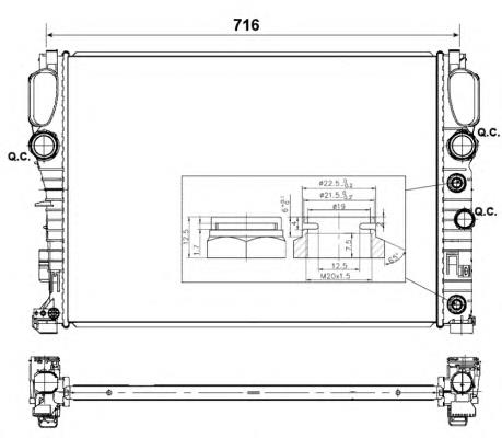 Chłodnica silnika Mercedes 2115001302 cena, od 147,64 USD