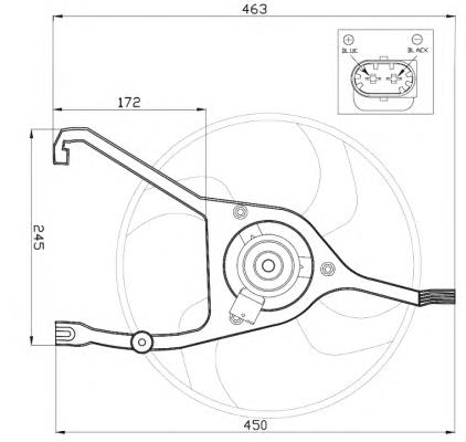 85665 Nissens Wentylator elektryczny układu chłodzenia kompletny (silnik+wirnik)