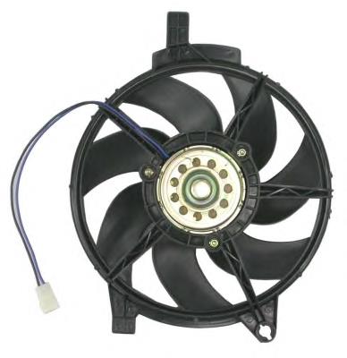 Wentylator elektryczny intercoolera kompletny (silnik+wirnik) 47445 NRF