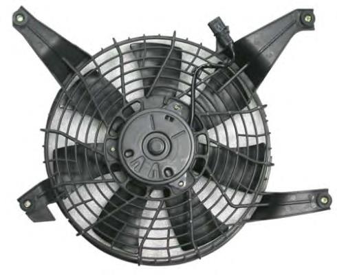Do koszyka 47468 NRF Dyfuzor chłodnicy klimatyzacji, w komplecie z wirnikiem i silnikiem