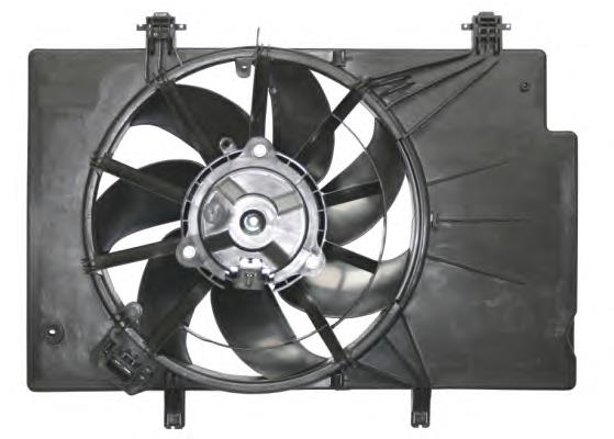 1525891 Ford Dyfuzor chłodnicy, w komplecie z silnikiem i wirnikiem