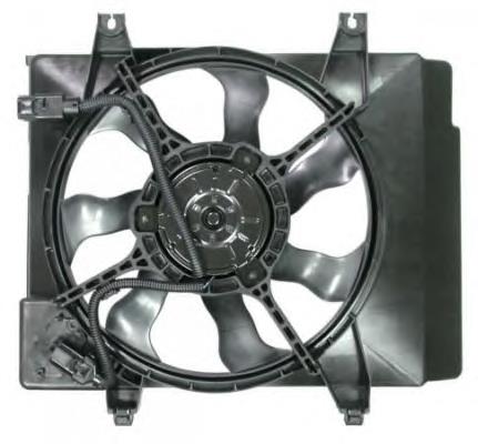 2538007100 Hyundai/Kia Dyfuzor chłodnicy, w komplecie z silnikiem i wirnikiem