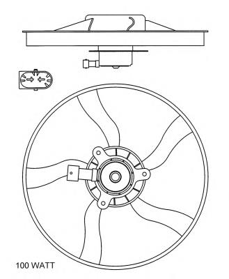 Wentylator elektryczny układu chłodzenia kompletny (silnik+wirnik) NRF 47070 cena, od 95,22 USD
