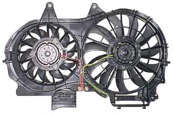 Dyfuzor chłodnicy, w komplecie z silnikiem i wirnikiem Seat Exeo ST (3R5)