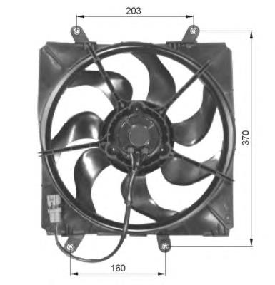 1636302070 Toyota Silniczek wentylatora chłodzenia