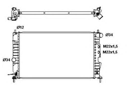 Chłodnica silnika NRF 50563