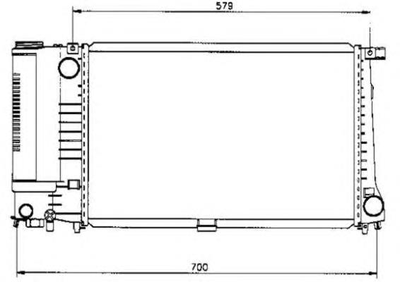 Chłodnica silnika NRF 50568