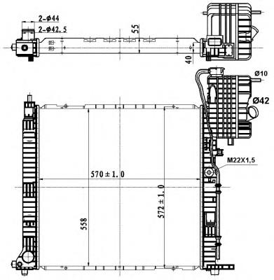 Chłodnica silnika NRF 50583
