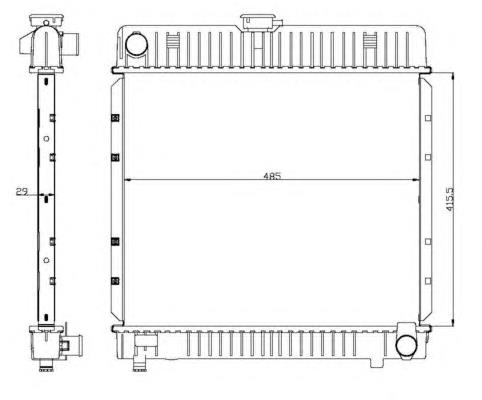 Chłodnica silnika NRF 504250