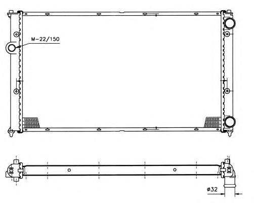 Chłodnica silnika NRF 50458