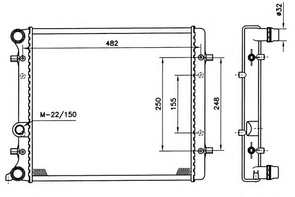 Chłodnica silnika VALEO 731607 cena, od 80,89 USD