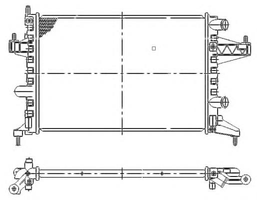 Chłodnica silnika NRF 509596