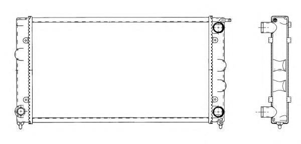 Chłodnica silnika NRF 509501