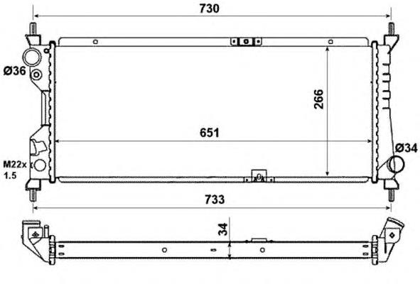 Chłodnica silnika 507522 NRF