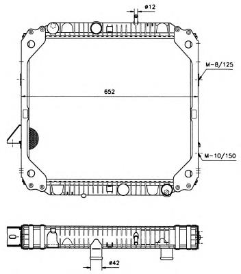 Chłodnica silnika NRF 503474