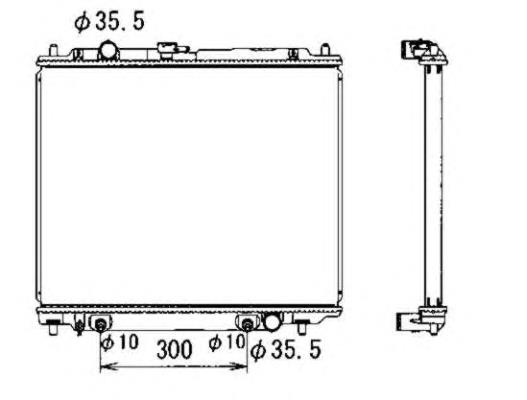 Chłodnica silnika NRF 50001