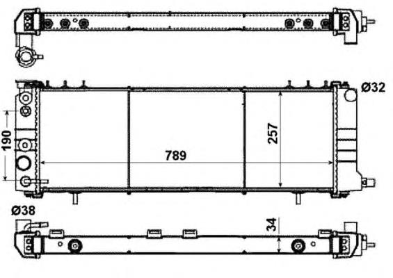 Chłodnica silnika 520250N Dasis