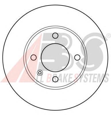 15704 ABS tarcza hamulcowa przednia