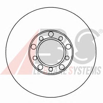 Tarcza hamulcowa przednia 1234210012 Mercedes