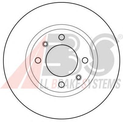 15414 ABS tarcza hamulcowa przednia