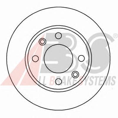 15880 ABS tarcza hamulcowa przednia