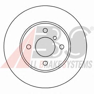 Tarcza hamulcowa przednia 15766 ABS
