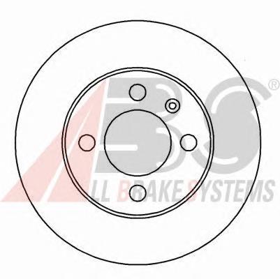 15810 ABS tarcza hamulcowa przednia