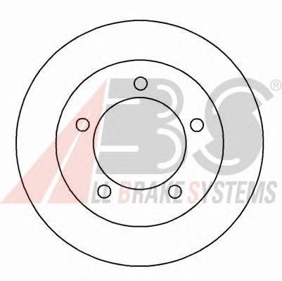 15026 ABS Tarcza hamulcowa przednia