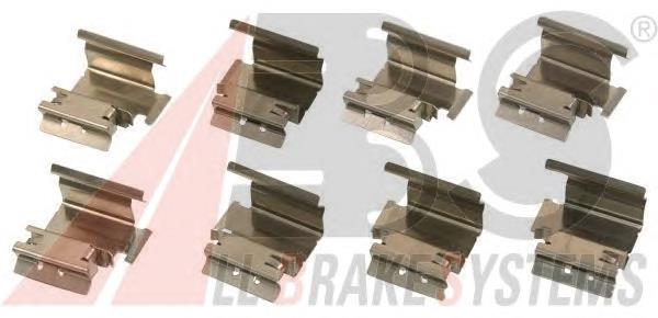 7551218 Fiat/Alfa/Lancia Zestaw sprężynek do mocowania klocków tarczowych przednich