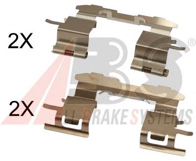 0494747010 Toyota Zestaw sprężynek do mocowania klocków tarczowych przednich