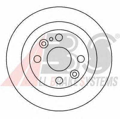 Tarcza hamulcowa tylna 16088 ABS