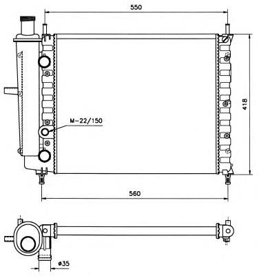 Do koszyka 0007776508 Fiat/Alfa/Lancia Chłodnica silnika