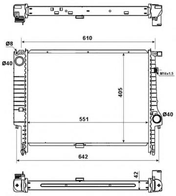Chłodnica silnika NRF 58117