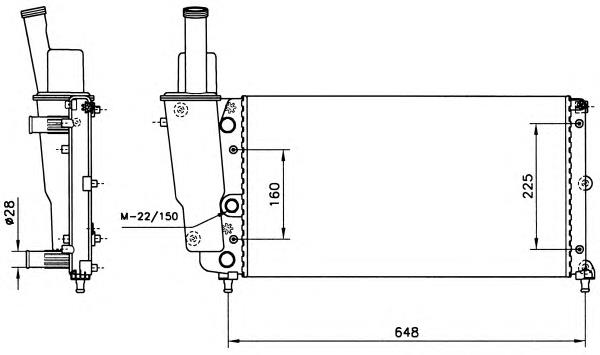 Chłodnica silnika 58072 NRF