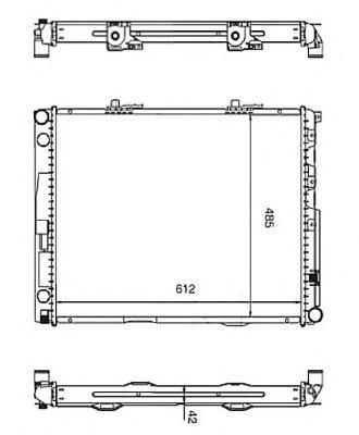 Do koszyka A1245000002 Mercedes Chłodnica silnika