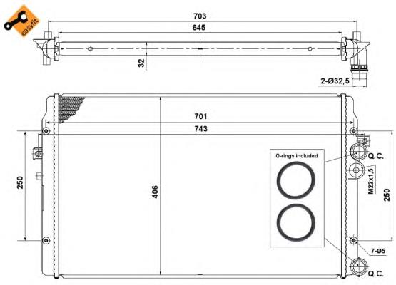 1J0121253AC VAG Chłodnica silnika