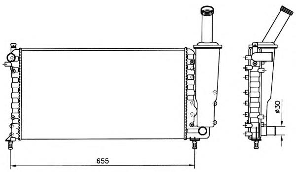 Chłodnica silnika 58171 NRF