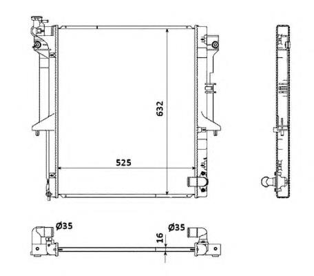 Chłodnica silnika Mitsubishi 1350A182 cena, od 124,67 USD