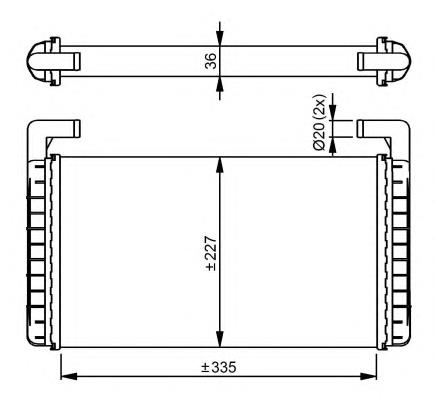 Chłodnica nagrzewnicy (ogrzewacza) NRF 54299 cena, od 116,43 USD