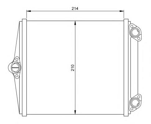 Chłodnica nagrzewnicy (ogrzewacza) 54248 NRF