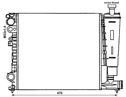 Chłodnica silnika 58959 NRF
