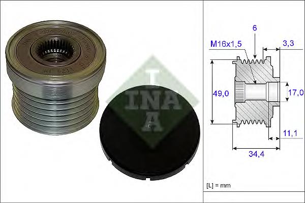 Koło pasowe alternatora BMW X5
