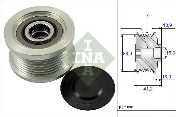 Koło pasowe alternatora Toyota Land Cruiser