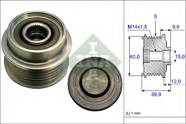 ZN5588 ERA Koło pasowe alternatora
