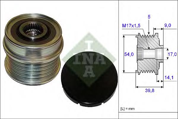 588111 VALEO koło pasowe alternatora